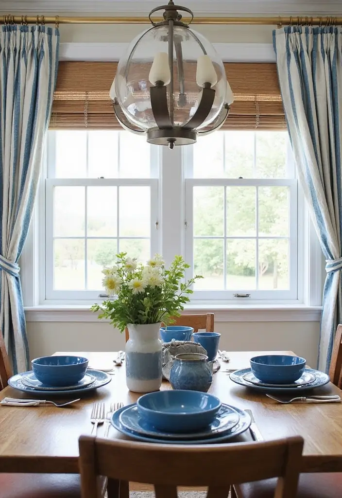 25 Blue Kitchen Ideas That Add Calm and Coastal Vibes 1 25 Blue Kitchen Ideas That Add Calm and Coastal Vibes - 1. Nautical Stripes