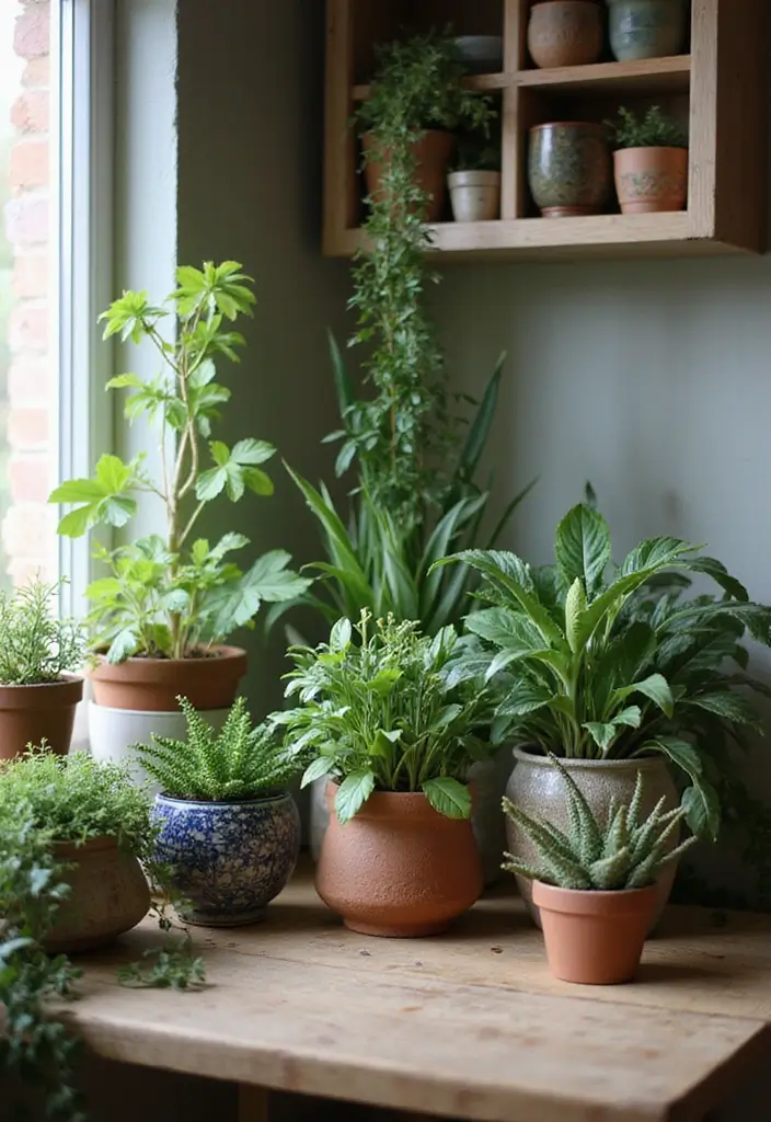 25 Boho Kitchen Ideas Full of Texture, Plants, and Personality 97 25 Boho Kitchen Ideas Full of Texture, Plants, and Personality - 15. Indoor Plant Oasis