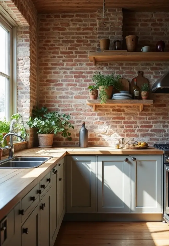 25 Boho Kitchen Ideas Full of Texture, Plants, and Personality 8 25 Boho Kitchen Ideas Full of Texture, Plants, and Personality - 2. Textured Wall Treatments