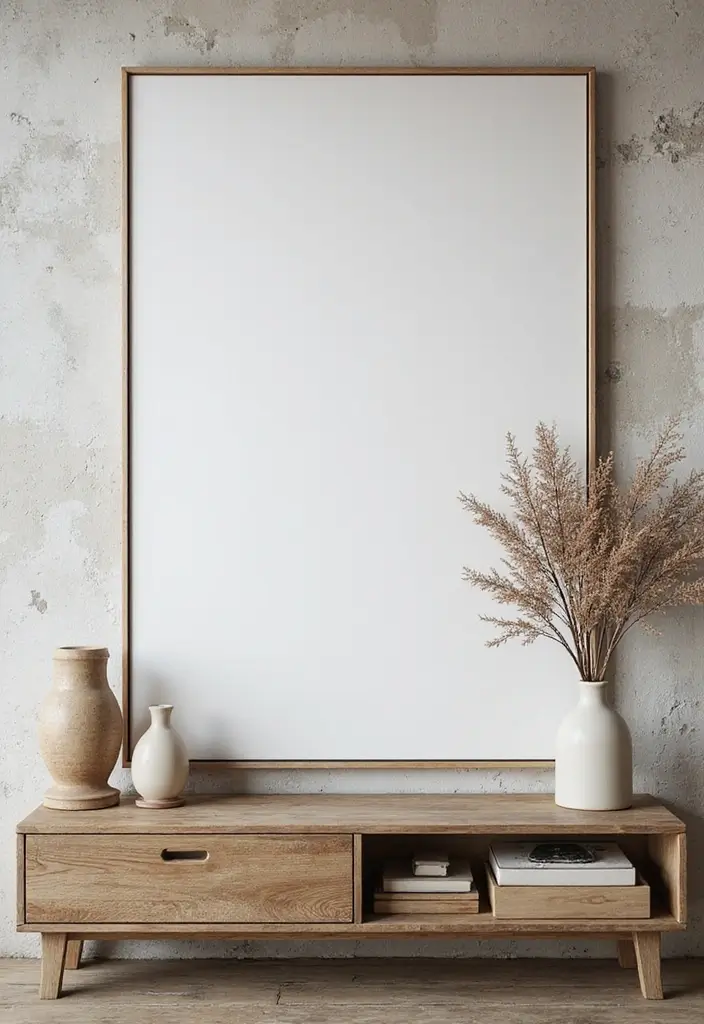 25 Canvas Photo Wall Ideas to Showcase Your Memories Beautifully 64 25 Canvas Photo Wall Ideas to Showcase Your Memories Beautifully - 10. Oversized Canvas Centerpiece