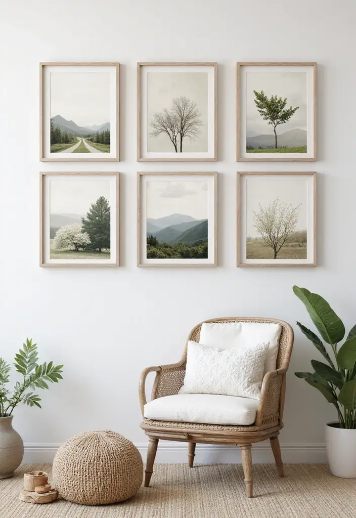 25 Canvas Photo Wall Ideas to Showcase Your Memories Beautifully 104 25 Canvas Photo Wall Ideas to Showcase Your Memories Beautifully - 16. Nature-Inspired Canvas Prints