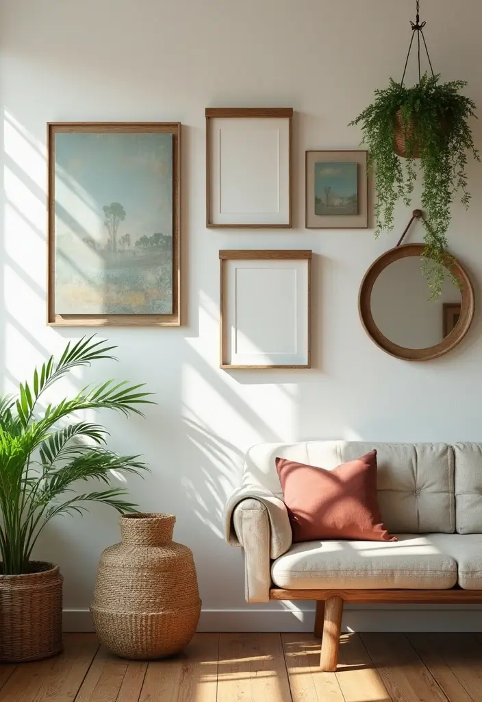 25 Canvas Photo Wall Ideas to Showcase Your Memories Beautifully 29 25 Canvas Photo Wall Ideas to Showcase Your Memories Beautifully - 5. Gallery Wall with a Twist