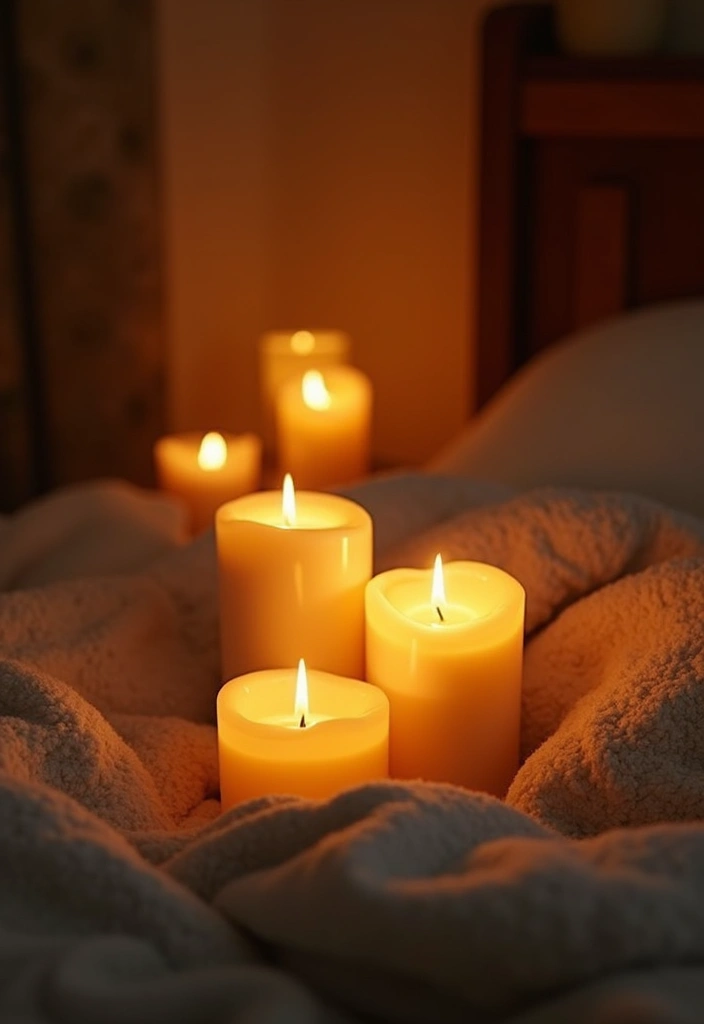 25 Cozy Bedroom Ideas That Make Your Space Feel Like a Retreat 99 25 Cozy Bedroom Ideas That Make Your Space Feel Like a Retreat - 15. Warm Lighting with Candles
