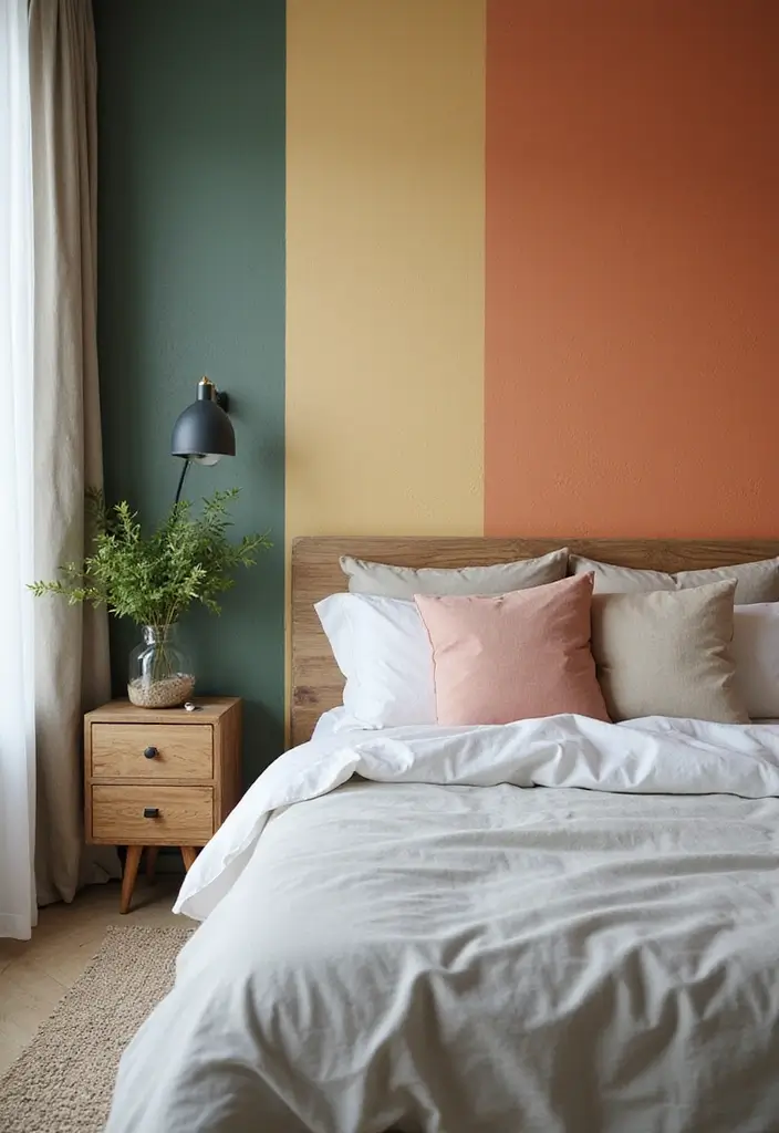 25 Cozy Bedroom Ideas That Make Your Space Feel Like a Retreat 155 25 Cozy Bedroom Ideas That Make Your Space Feel Like a Retreat - 23. Colorful Accent Walls