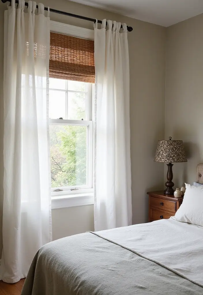 25 Cozy Bedroom Ideas That Make Your Space Feel Like a Retreat 36 25 Cozy Bedroom Ideas That Make Your Space Feel Like a Retreat - 6. Airy Window Treatments