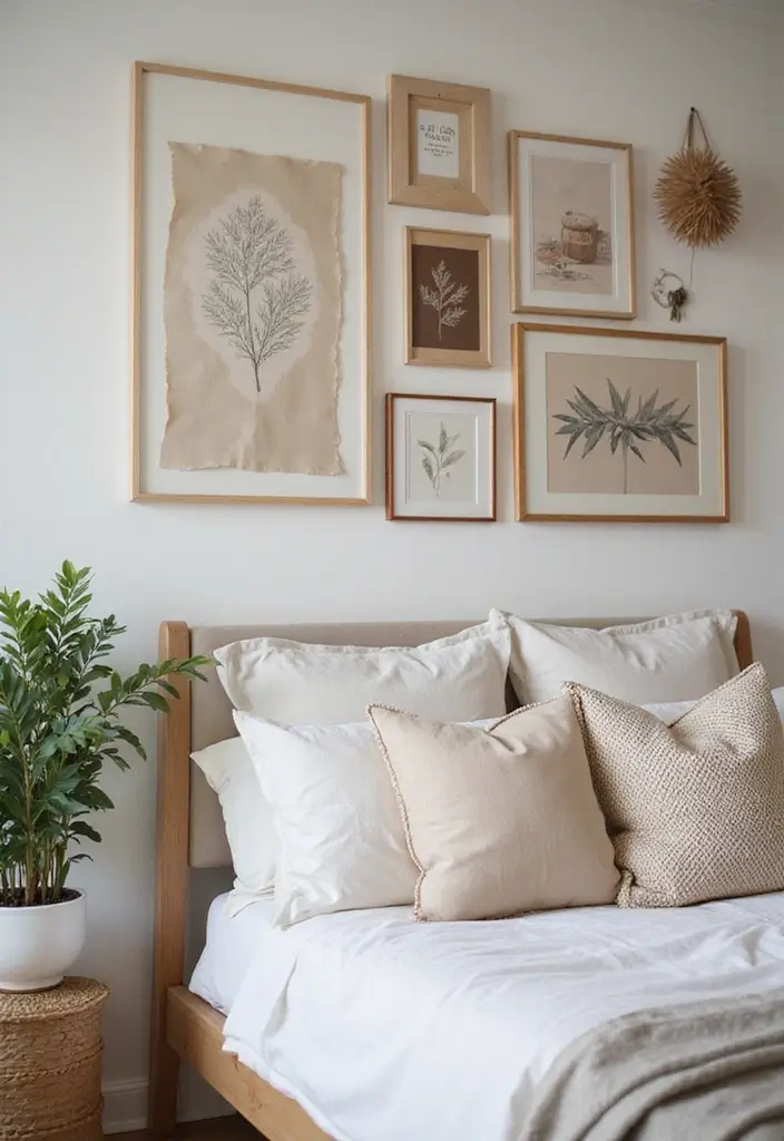 25 Cozy Bedroom Ideas That Make Your Space Feel Like a Retreat 50 25 Cozy Bedroom Ideas That Make Your Space Feel Like a Retreat - 8. Eco-Friendly Artwork