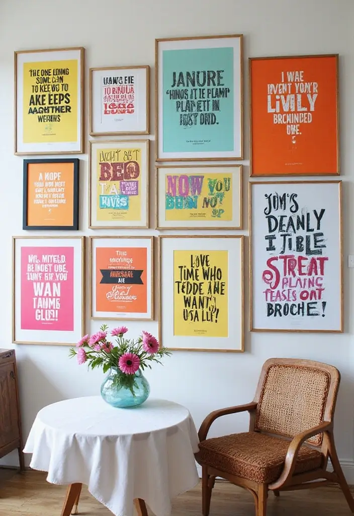 25 Creative Pictures On Wall Ideas For A Stylish Home Glow-Up 120 25 Creative Pictures On Wall Ideas For A Stylish Home Glow-Up - 18. Inspirational Quote Wall