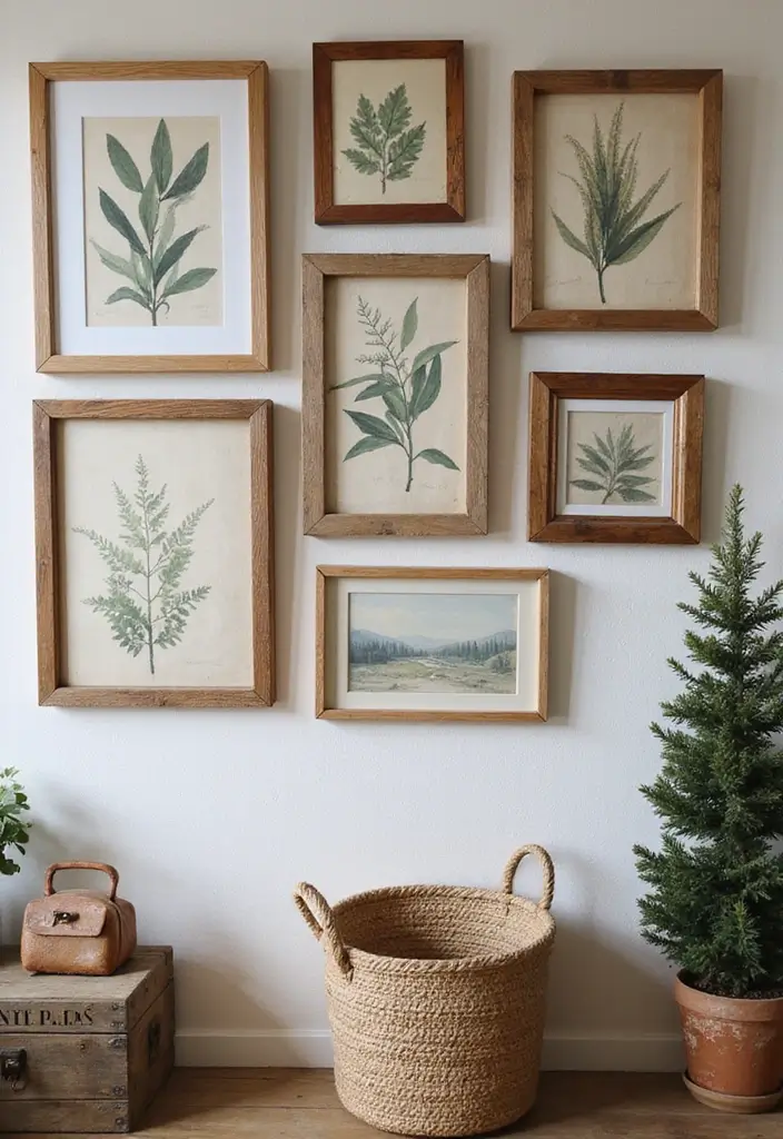 25 Creative Pictures On Wall Ideas For A Stylish Home Glow-Up 134 25 Creative Pictures On Wall Ideas For A Stylish Home Glow-Up - 20. Rustic Charm