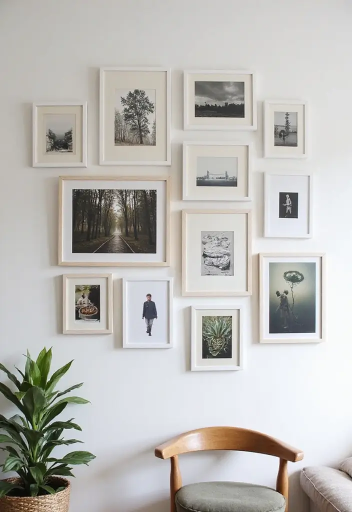 25 Creative Pictures On Wall Ideas For A Stylish Home Glow-Up 162 25 Creative Pictures On Wall Ideas For A Stylish Home Glow-Up - 24. Fractioned Frames
