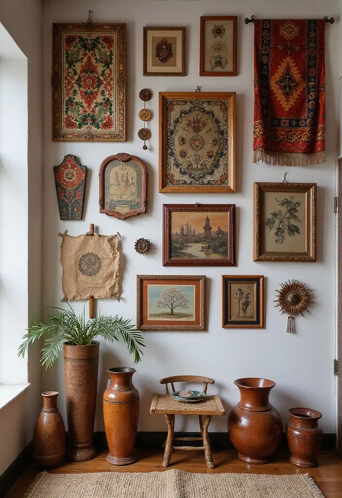 25 Creative Pictures On Wall Ideas For A Stylish Home Glow-Up 169 25 Creative Pictures On Wall Ideas For A Stylish Home Glow-Up - 25. Cultural Inspirations