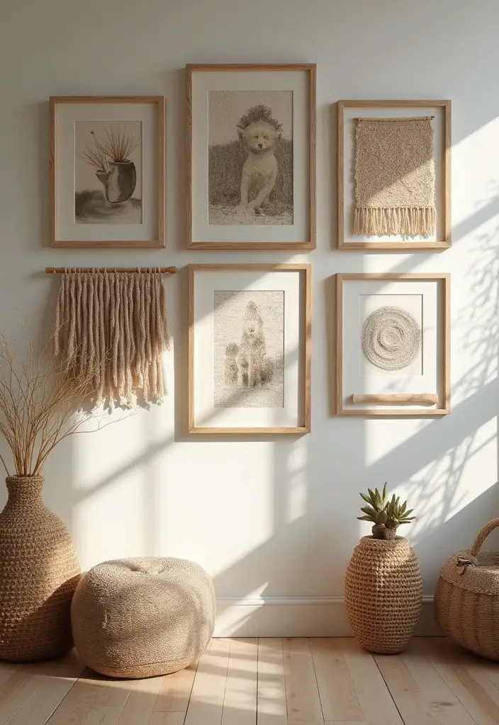 25 Creative Pictures On Wall Ideas For A Stylish Home Glow-Up 29 25 Creative Pictures On Wall Ideas For A Stylish Home Glow-Up - 5. Layered Textures