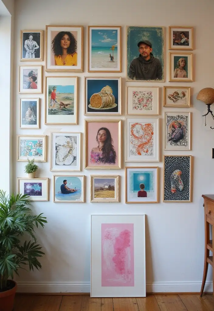 25 Creative Pictures On Wall Ideas For A Stylish Home Glow-Up 57 25 Creative Pictures On Wall Ideas For A Stylish Home Glow-Up - 9. Art Swap with Friends