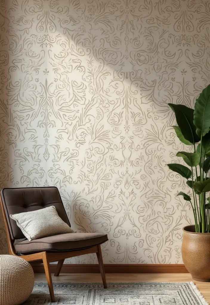 25 DIY Accent Wall Ideas That Instantly Upgrade Any Room 29 25 DIY Accent Wall Ideas That Instantly Upgrade Any Room - 5. Stenciled Accent Wall