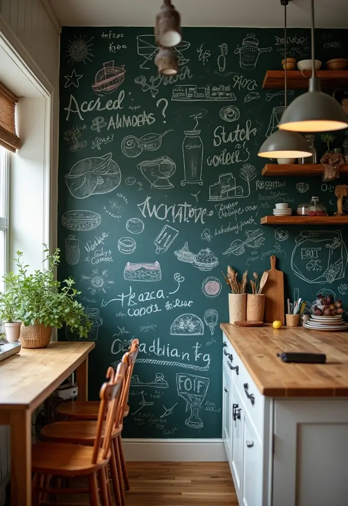 25 DIY Accent Wall Ideas That Instantly Upgrade Any Room 50 25 DIY Accent Wall Ideas That Instantly Upgrade Any Room - 8. Chalkboard Wall