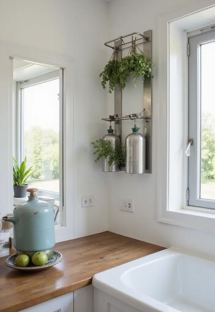 25 Gas Cylinder Storage Ideas in Kitchen for Safety and Style 8 25 Gas Cylinder Storage Ideas in Kitchen for Safety and Style - 2. Vertical Wall-Mounted Racks