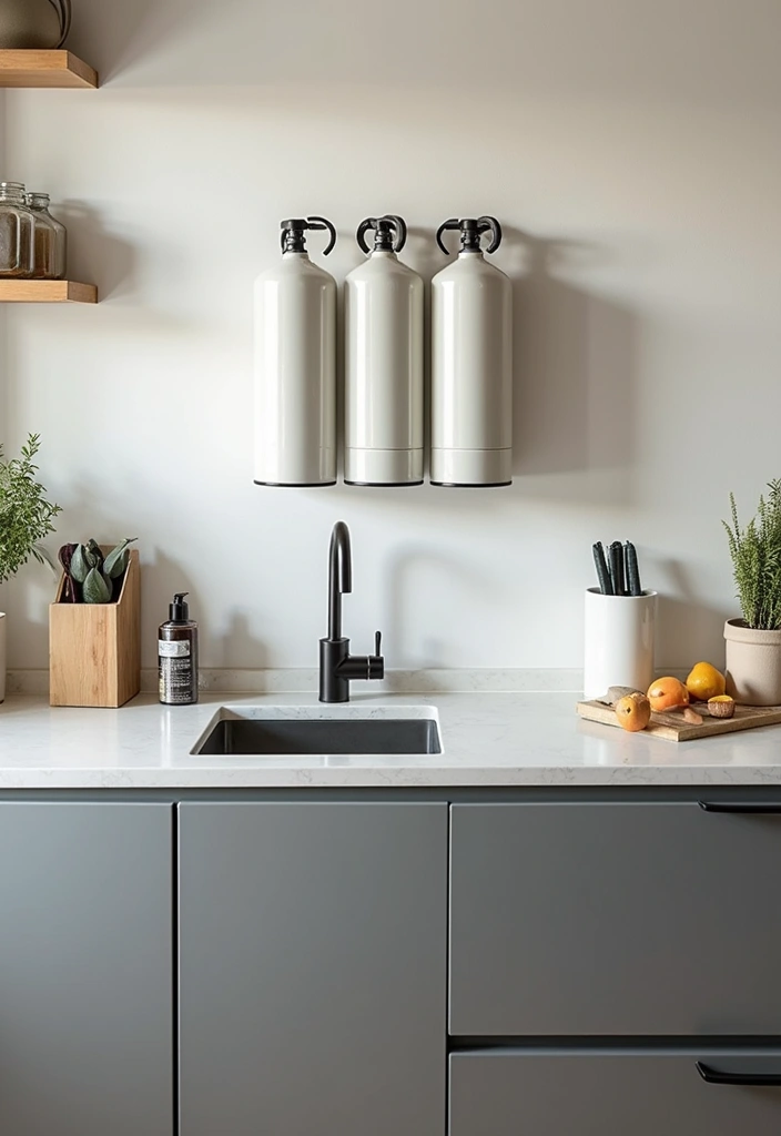 25 Gas Cylinder Storage Ideas in Kitchen for Safety and Style 143 25 Gas Cylinder Storage Ideas in Kitchen for Safety and Style - 25. Innovative Magnetic Storage Solutions