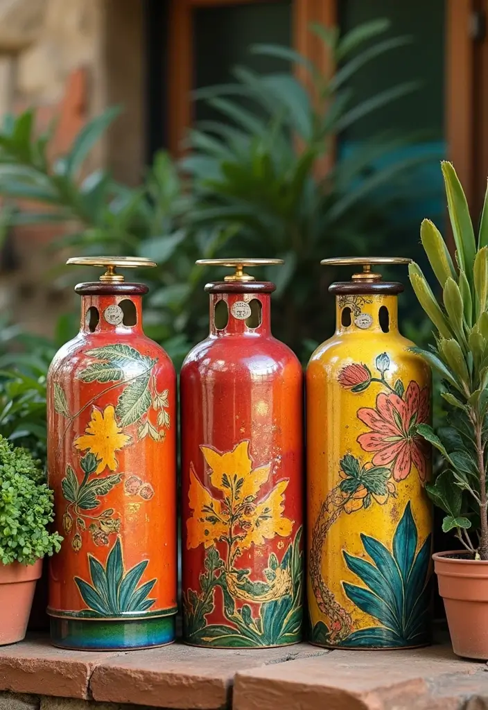 25 Gas Cylinder Storage Ideas in Kitchen for Safety and Style 22 25 Gas Cylinder Storage Ideas in Kitchen for Safety and Style - 4. Decorative Storage Jars