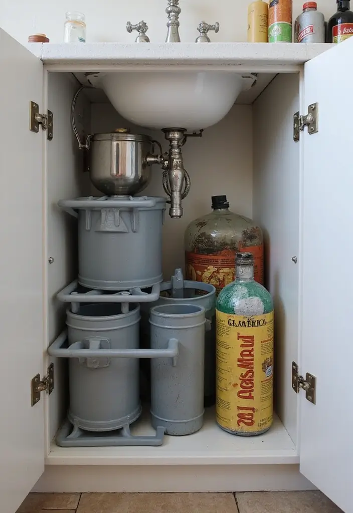 25 Gas Cylinder Storage Ideas in Kitchen for Safety and Style 29 25 Gas Cylinder Storage Ideas in Kitchen for Safety and Style - 5. Under-Sink Storage Solutions