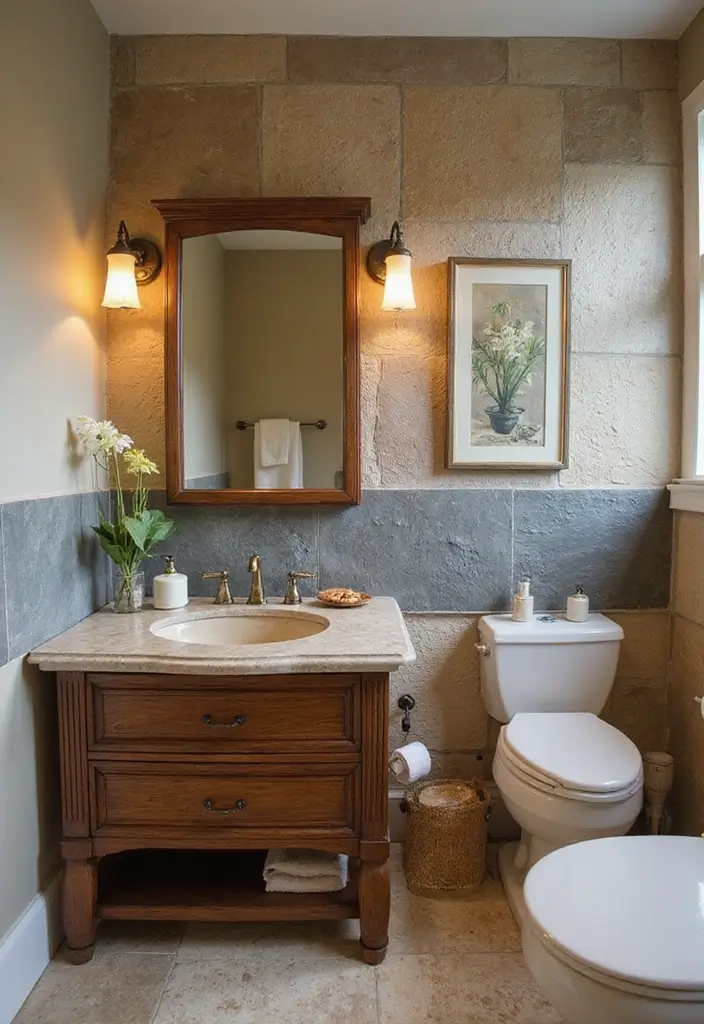 25 Green Bathroom Ideas Bringing Nature Indoors 22 25 Green Bathroom Ideas Bringing Nature Indoors - 4. Natural Stone Accents