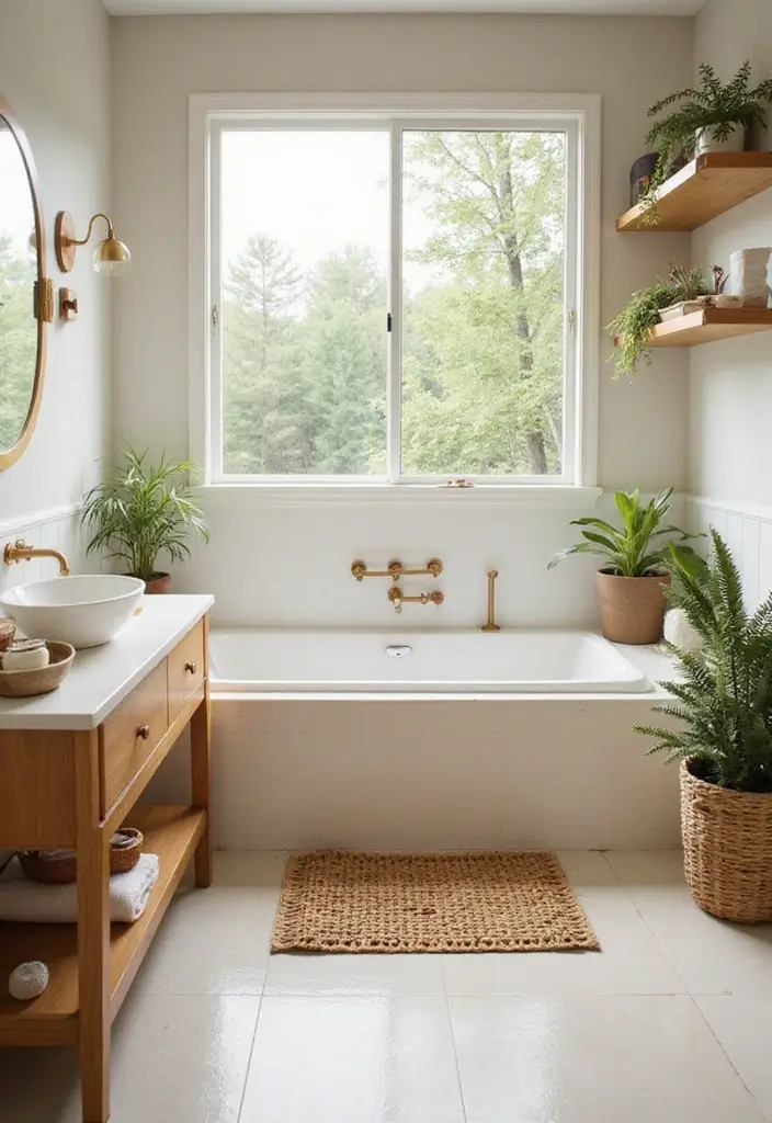 25 Green Bathroom Ideas Bringing Nature Indoors 29 25 Green Bathroom Ideas Bringing Nature Indoors - 5. Bamboo Accessories