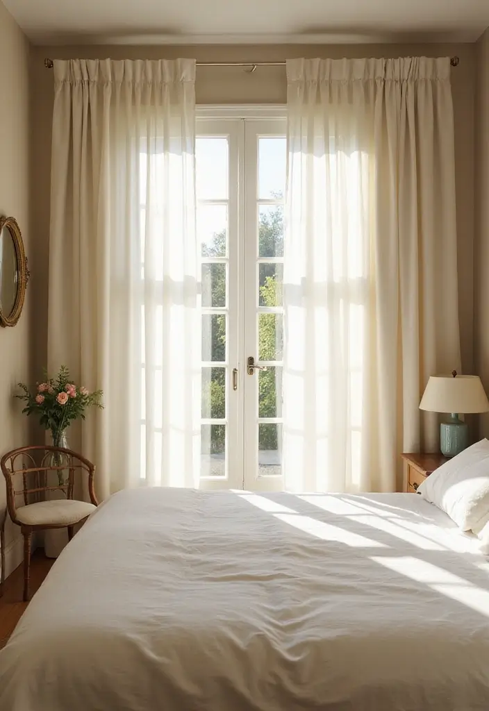 25 Green Bedroom Ideas That Bring Nature Indoors 47 25 Green Bedroom Ideas That Bring Nature Indoors - 11. Natural Light Maximization