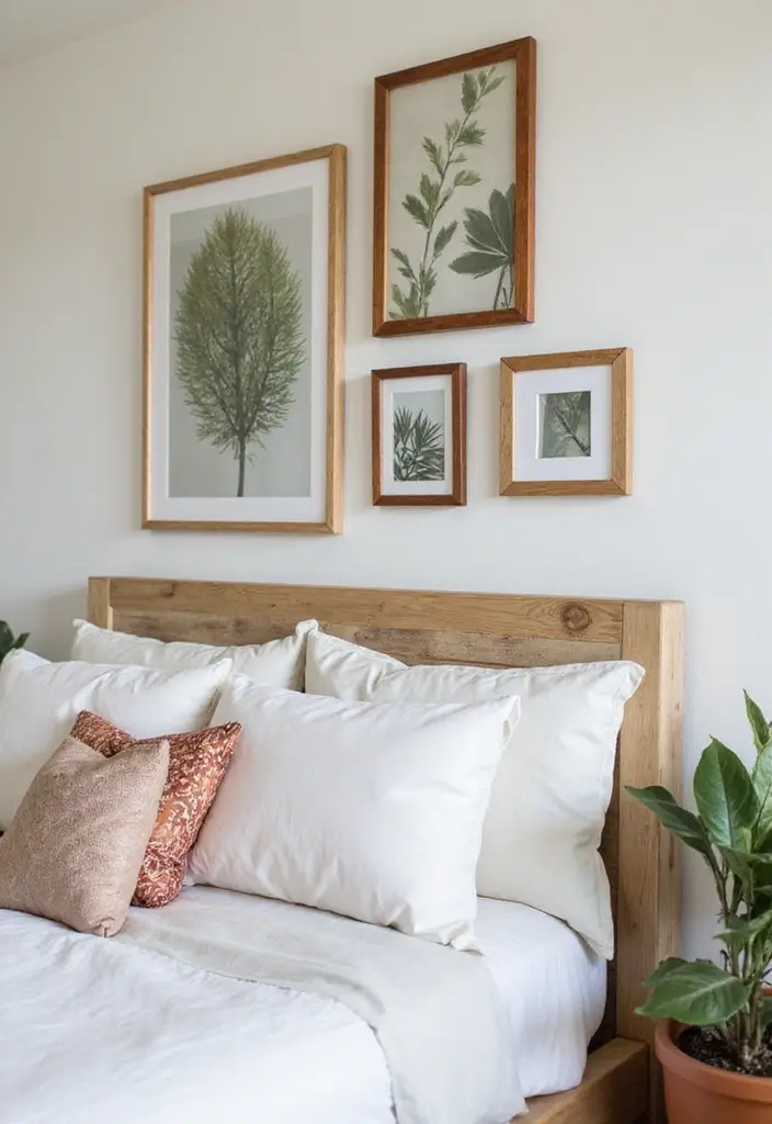 25 Green Bedroom Ideas That Bring Nature Indoors 99 25 Green Bedroom Ideas That Bring Nature Indoors - 19. Sustainable Artwork