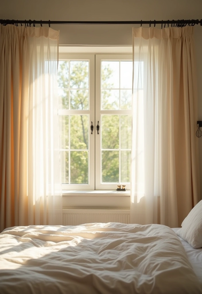 25 Green Bedroom Ideas That Bring Nature Indoors 34 25 Green Bedroom Ideas That Bring Nature Indoors - 8. Fresh Air with Open Windows