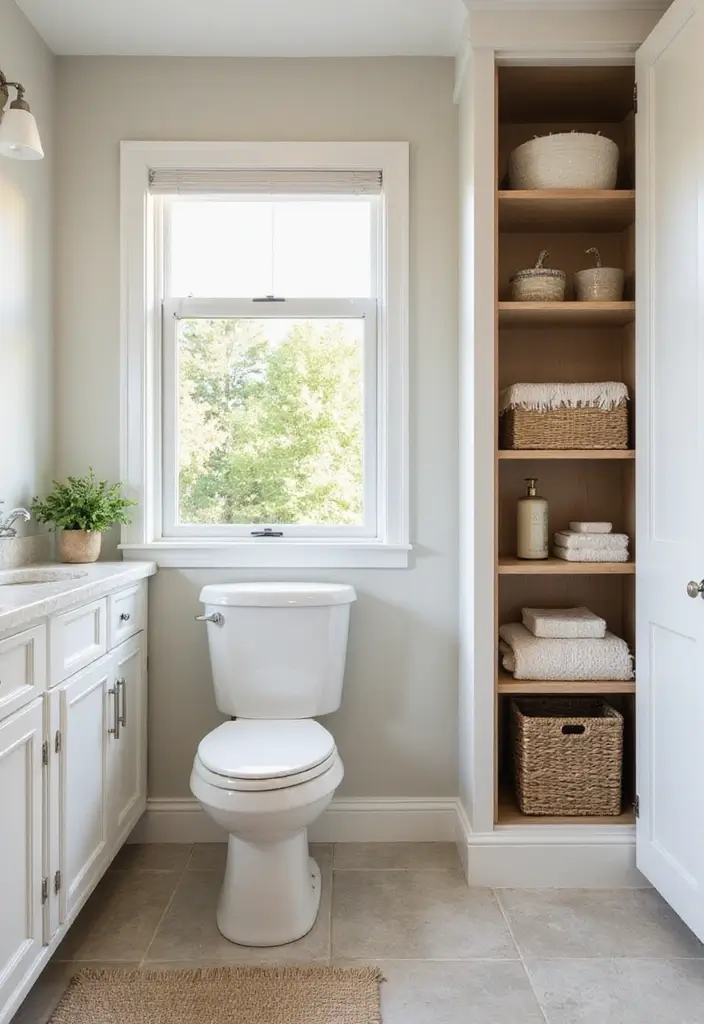 25 Handicapped Bathroom Ideas That Are Safe, Chic, and Accessible - 10. Stylish Storage Solutions