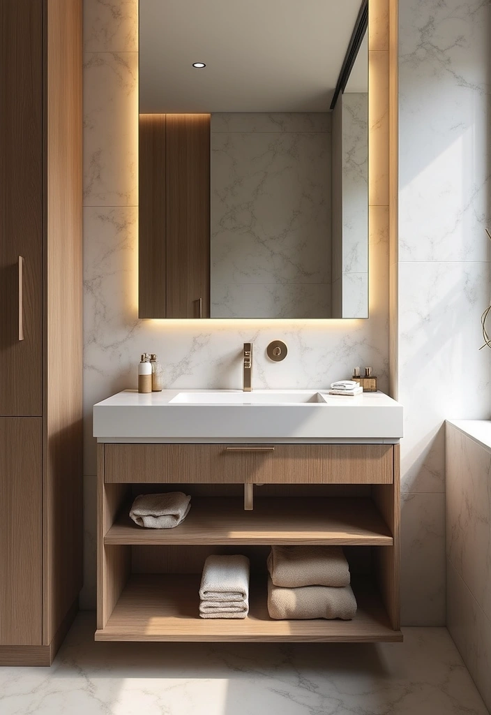 25 Handicapped Bathroom Ideas That Are Safe, Chic, and Accessible - 3. Accessible Vanity Designs