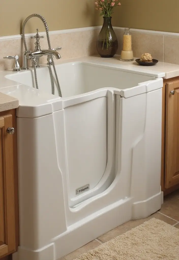 25 Handicapped Bathroom Ideas That Are Safe, Chic, and Accessible - 5. Spacious Bathtubs