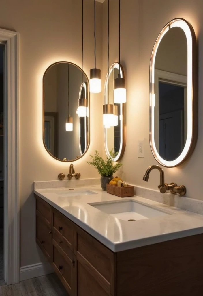 25 Light Bathroom Ideas That Instantly Brighten and Open Up Your Space 15 25 Light Bathroom Ideas That Instantly Brighten and Open Up Your Space - 3. Modern Lighting Fixtures