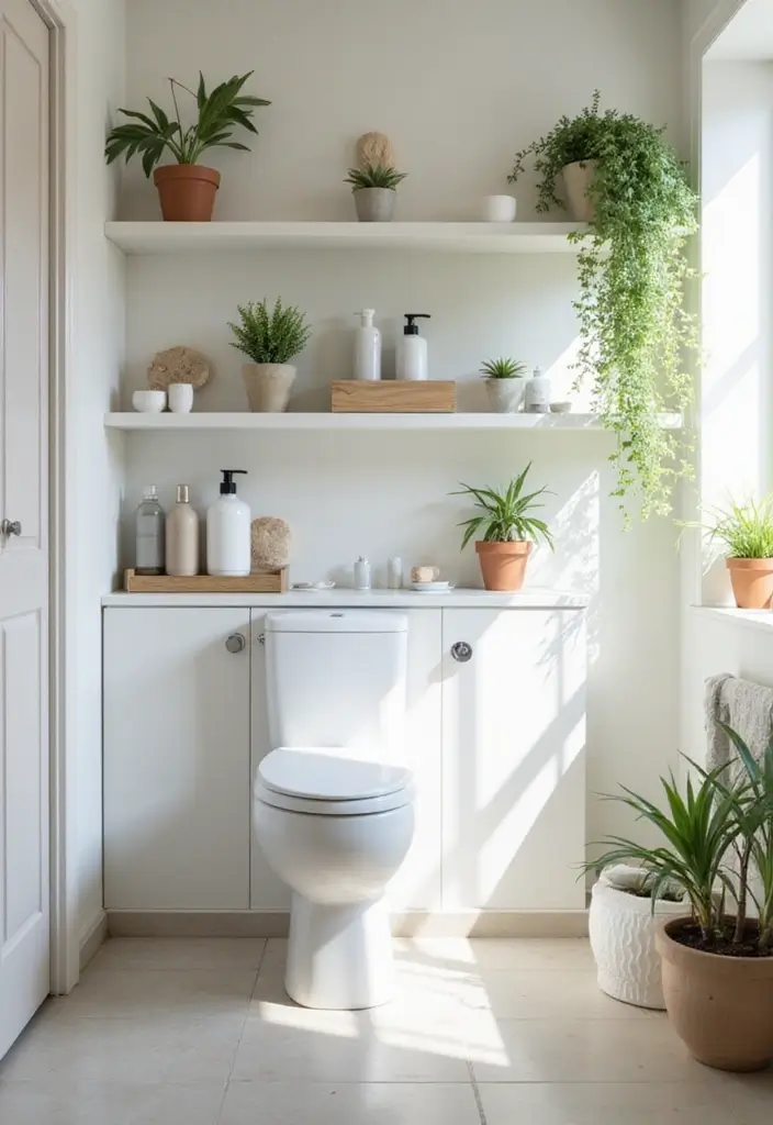 25 Light Bathroom Ideas That Instantly Brighten and Open Up Your Space 22 25 Light Bathroom Ideas That Instantly Brighten and Open Up Your Space - 4. Open Shelving for Airy Vibes