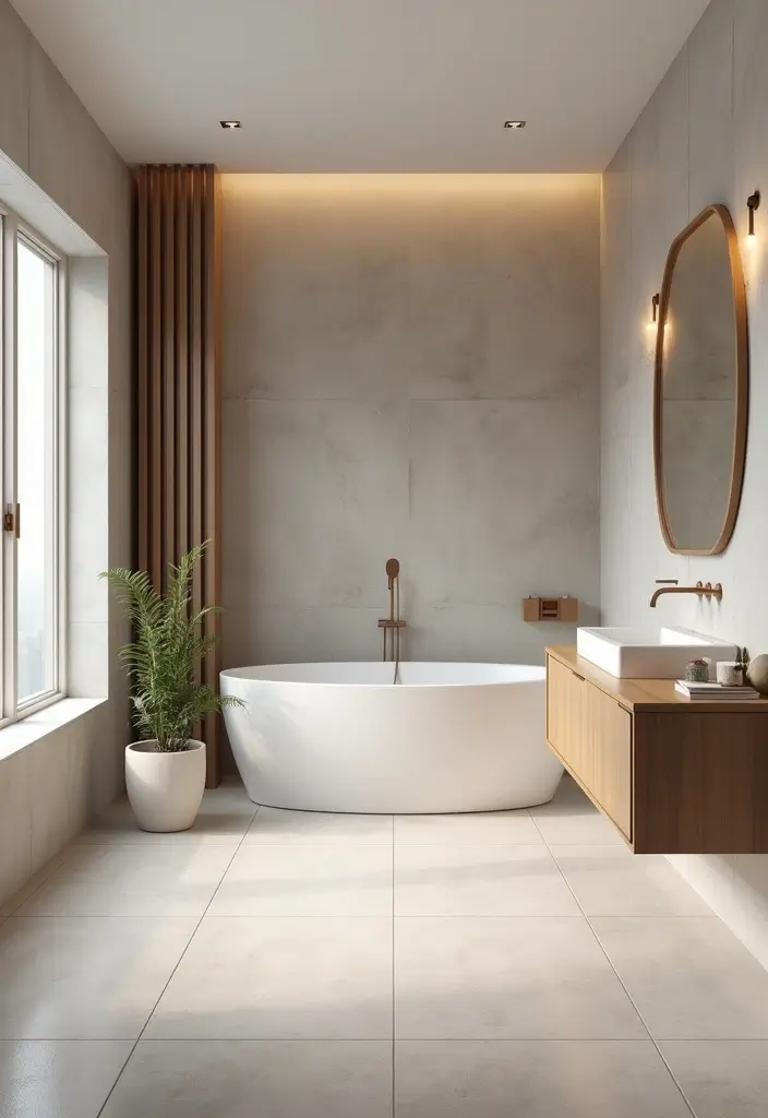25 Light Bathroom Ideas That Instantly Brighten and Open Up Your Space 36 25 Light Bathroom Ideas That Instantly Brighten and Open Up Your Space - 6. Neutral Flooring for Balance