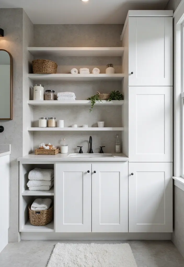 25 Men's Bathroom Ideas With Bold Minimalist Style 102 25 Men's Bathroom Ideas With Bold Minimalist Style - 16. Creative Storage Solutions