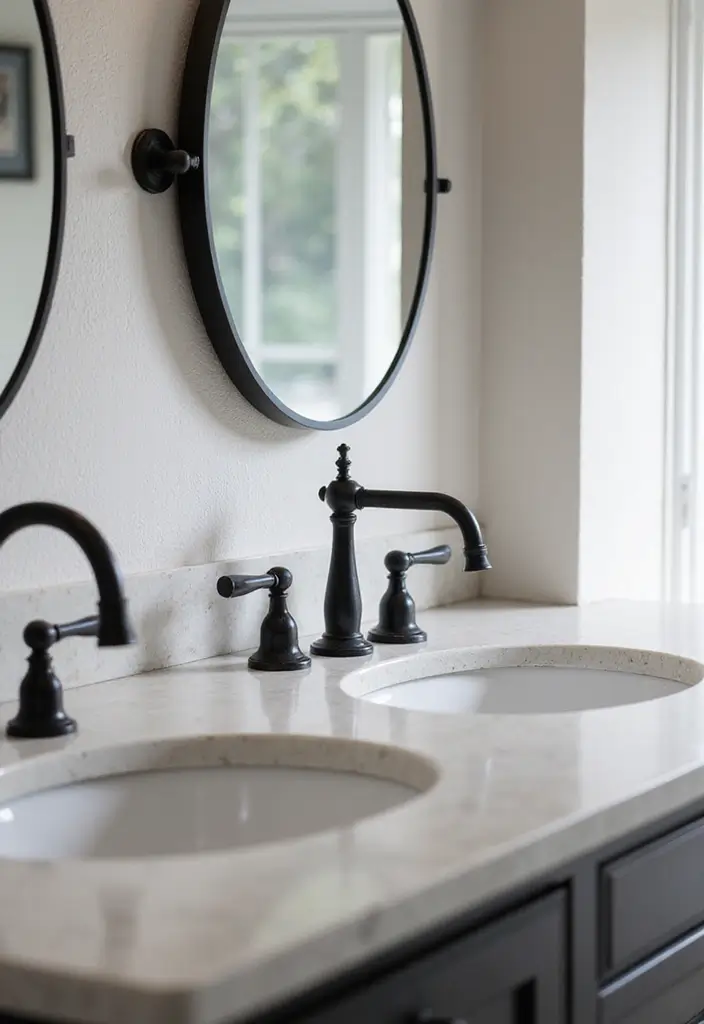 25 Men's Bathroom Ideas With Bold Minimalist Style 109 25 Men's Bathroom Ideas With Bold Minimalist Style - 17. Accentuate with Black Fixtures