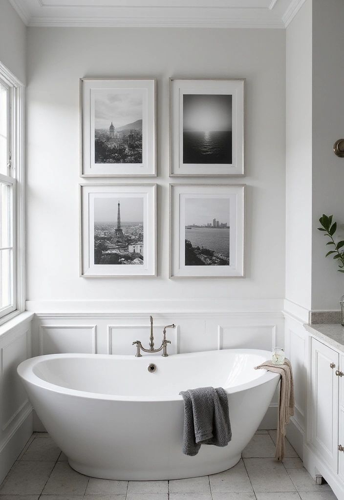 25 Men's Bathroom Ideas With Bold Minimalist Style 130 25 Men's Bathroom Ideas With Bold Minimalist Style - 20. Black and White Photography