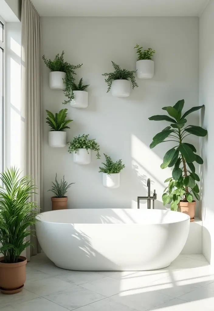 25 Men's Bathroom Ideas With Bold Minimalist Style 149 25 Men's Bathroom Ideas With Bold Minimalist Style - 23. Modern Bathroom Plants
