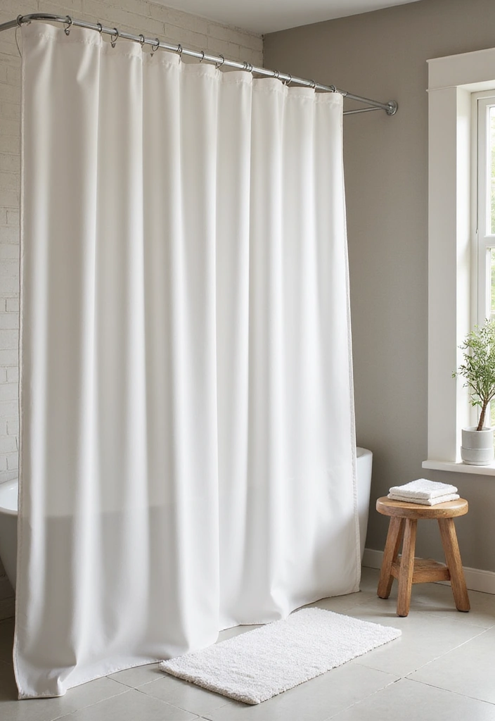 25 Men's Bathroom Ideas With Bold Minimalist Style 156 25 Men's Bathroom Ideas With Bold Minimalist Style - 24. Minimalist Shower Curtains