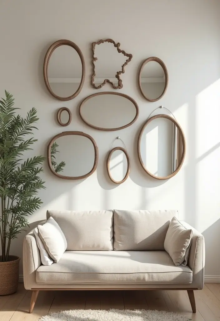25 Mirror Wall Ideas To Brighten Up And Enlarge Any Room 71 25 Mirror Wall Ideas To Brighten Up And Enlarge Any Room - 11. Decorative Mirrors as Art