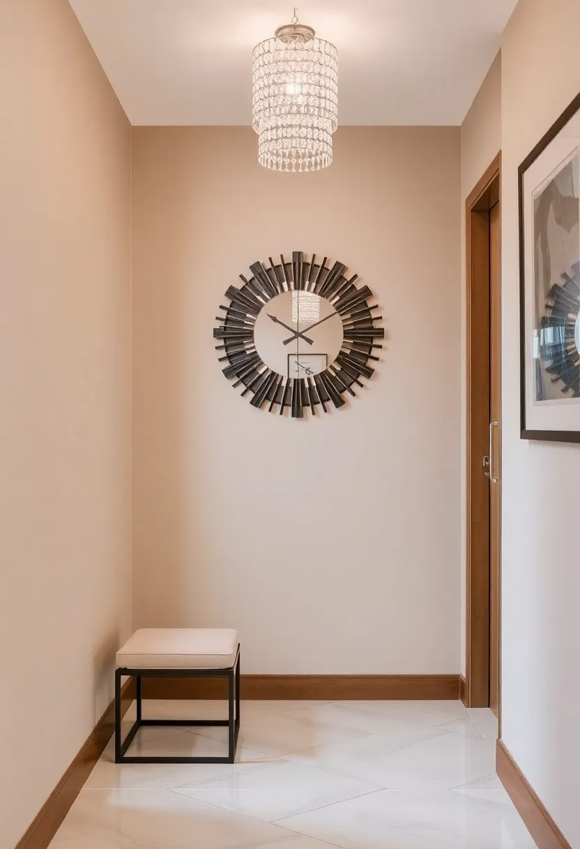 25 Mirror Wall Ideas To Brighten Up And Enlarge Any Room 125 25 Mirror Wall Ideas To Brighten Up And Enlarge Any Room - 19. Mirrored Wall Clock