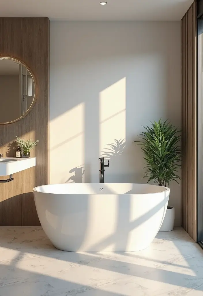 25 Modern Bathroom Ideas That Redefine Minimal and Sophisticated Design 132 25 Modern Bathroom Ideas That Redefine Minimal and Sophisticated Design - 20. Rethinking Bathtub Placement