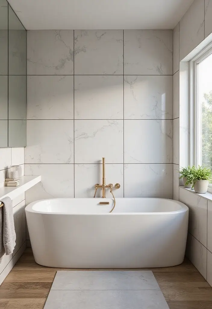 25 Modern Bathroom Ideas That Redefine Minimal and Sophisticated Design 139 25 Modern Bathroom Ideas That Redefine Minimal and Sophisticated Design - 21. Bold Grouting