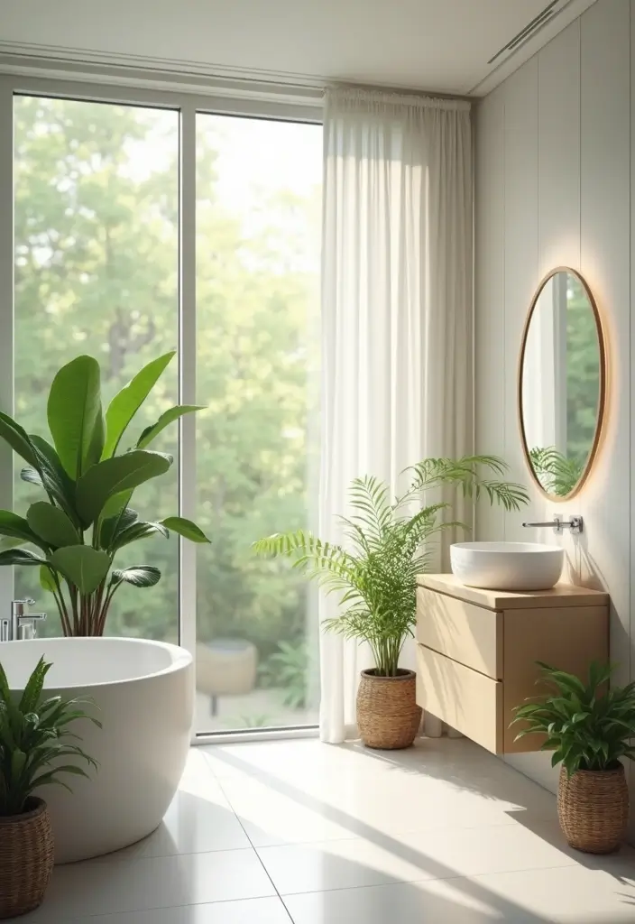 25 Modern Bathroom Ideas That Redefine Minimal and Sophisticated Design 41 25 Modern Bathroom Ideas That Redefine Minimal and Sophisticated Design - 7. Natural Light Emphasis