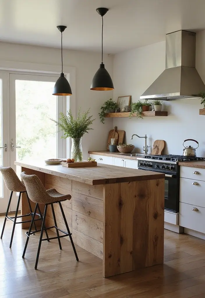 25 Peninsula Kitchen Ideas to Add Style and Extra Counter Space - 24. Eco-Friendly Peninsula Design