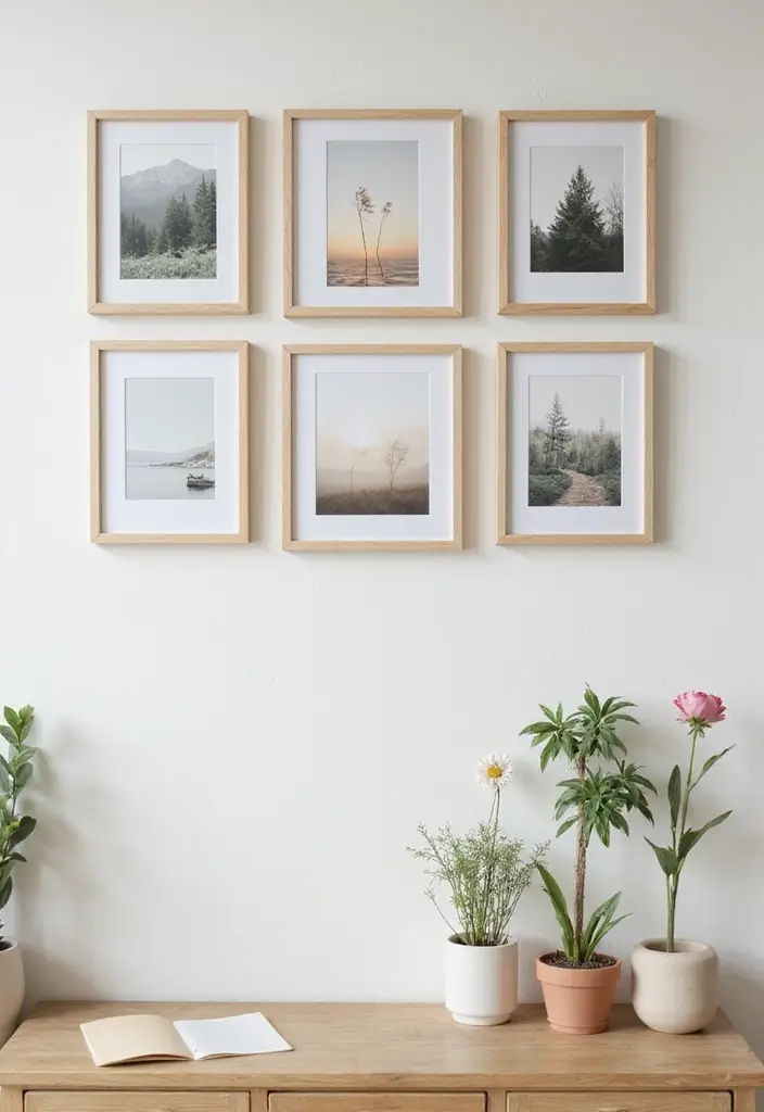 25 Picture Wall Ideas That Instantly Turn Blank Walls Into Art 71 25 Picture Wall Ideas That Instantly Turn Blank Walls Into Art - 11. Nature-Inspired Display