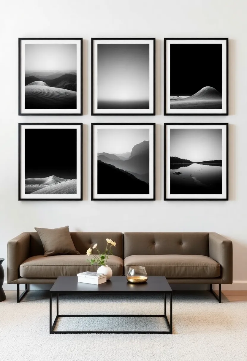 25 Picture Wall Ideas That Instantly Turn Blank Walls Into Art 127 25 Picture Wall Ideas That Instantly Turn Blank Walls Into Art - 19. Modern Minimalism