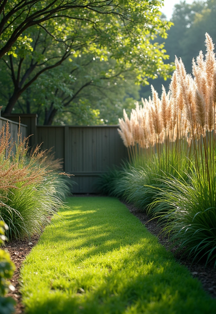 25 Privacy Wall Ideas to Create a Peaceful Backyard Oasis 61 25 Privacy Wall Ideas to Create a Peaceful Backyard Oasis - 11. Ornamental Grasses
