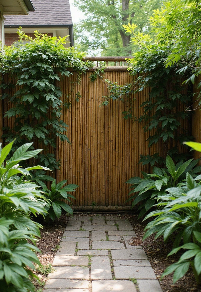 25 Privacy Wall Ideas to Create a Peaceful Backyard Oasis 6 25 Privacy Wall Ideas to Create a Peaceful Backyard Oasis - 2. Bamboo Fencing