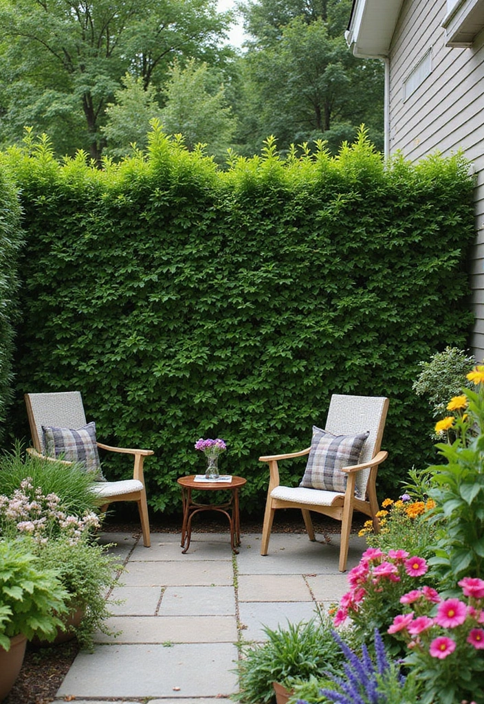 25 Privacy Wall Ideas to Create a Peaceful Backyard Oasis 28 25 Privacy Wall Ideas to Create a Peaceful Backyard Oasis - 6. Privacy Hedge