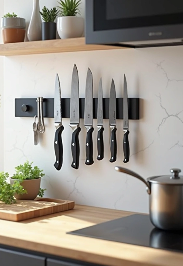 25 Room Storage Ideas That Instantly Make Life Easier 76 25 Room Storage Ideas That Instantly Make Life Easier - 12. Magnetic Strip Organizers
